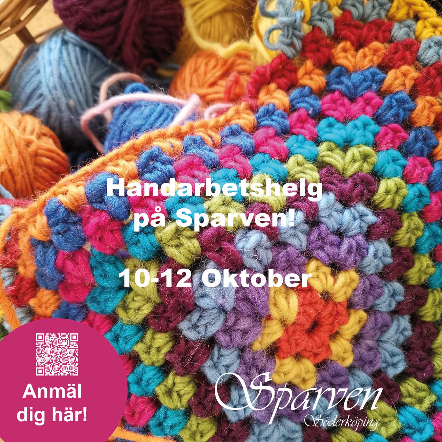 Handarbetshelg på Sparven! 10-12 oktober