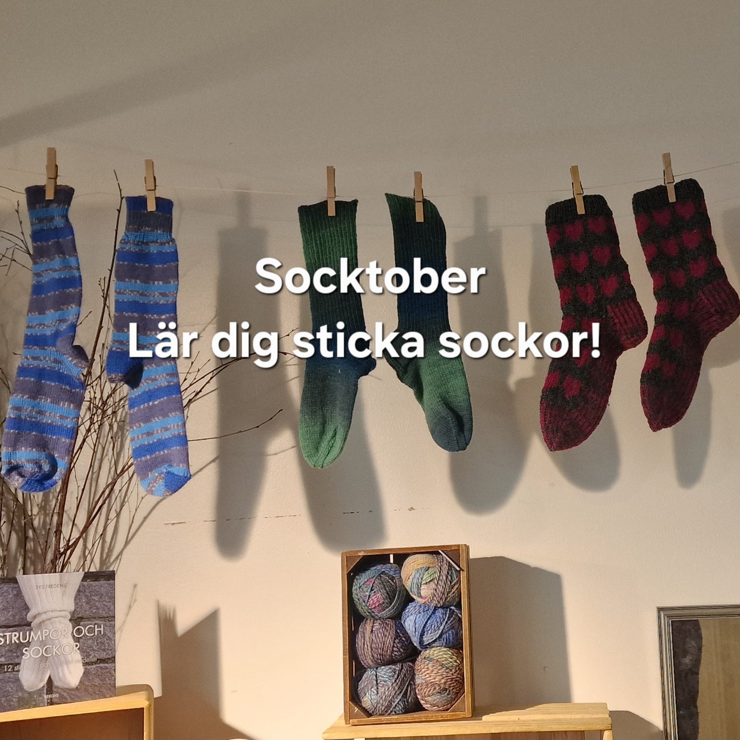 Socktober – Lär dig sticka sockor!