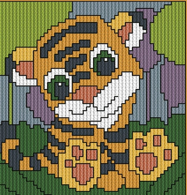 Broderikit för barn i långstygn - My First Kit från Permin