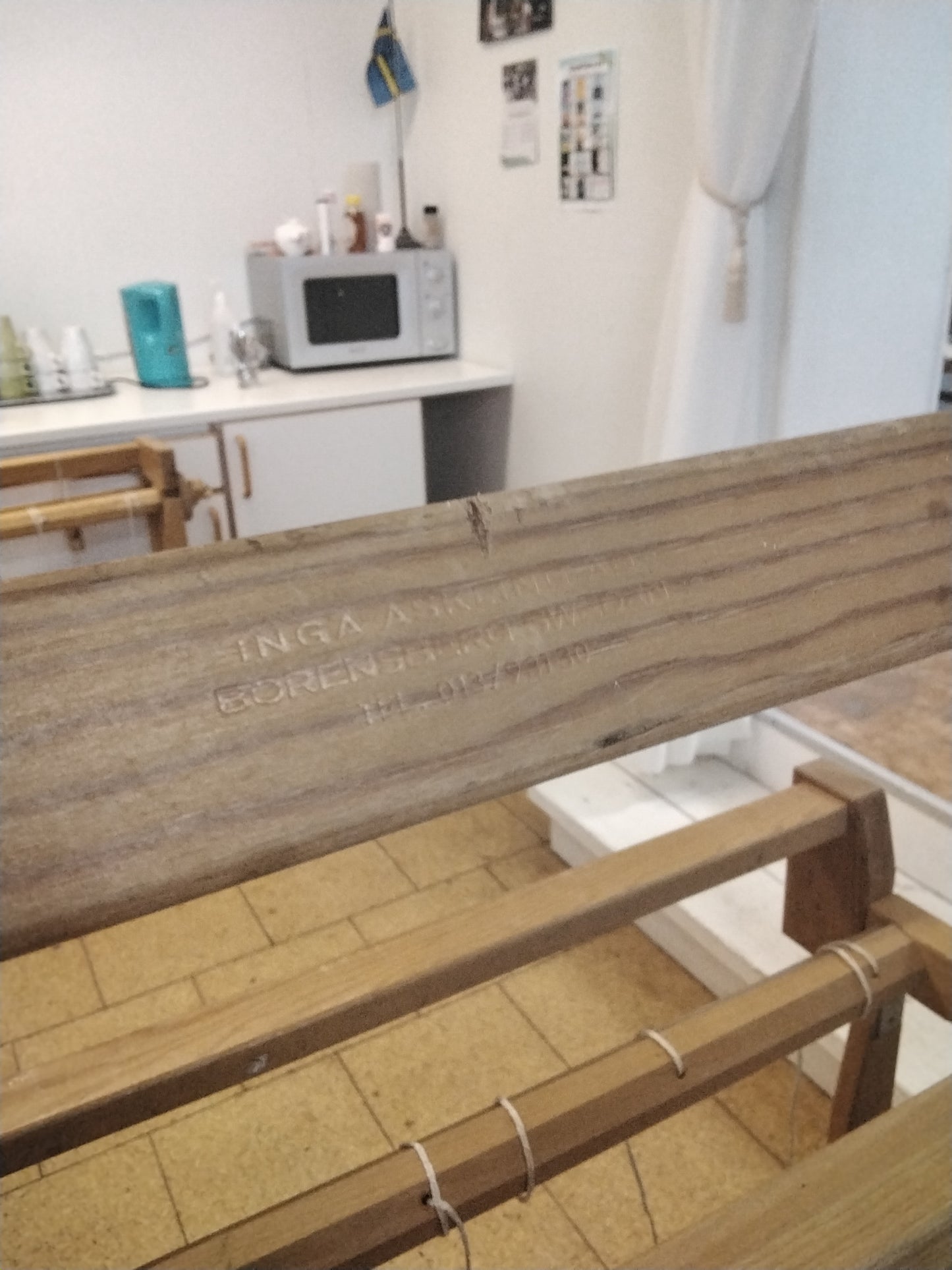 Ihopfälbar vävstol