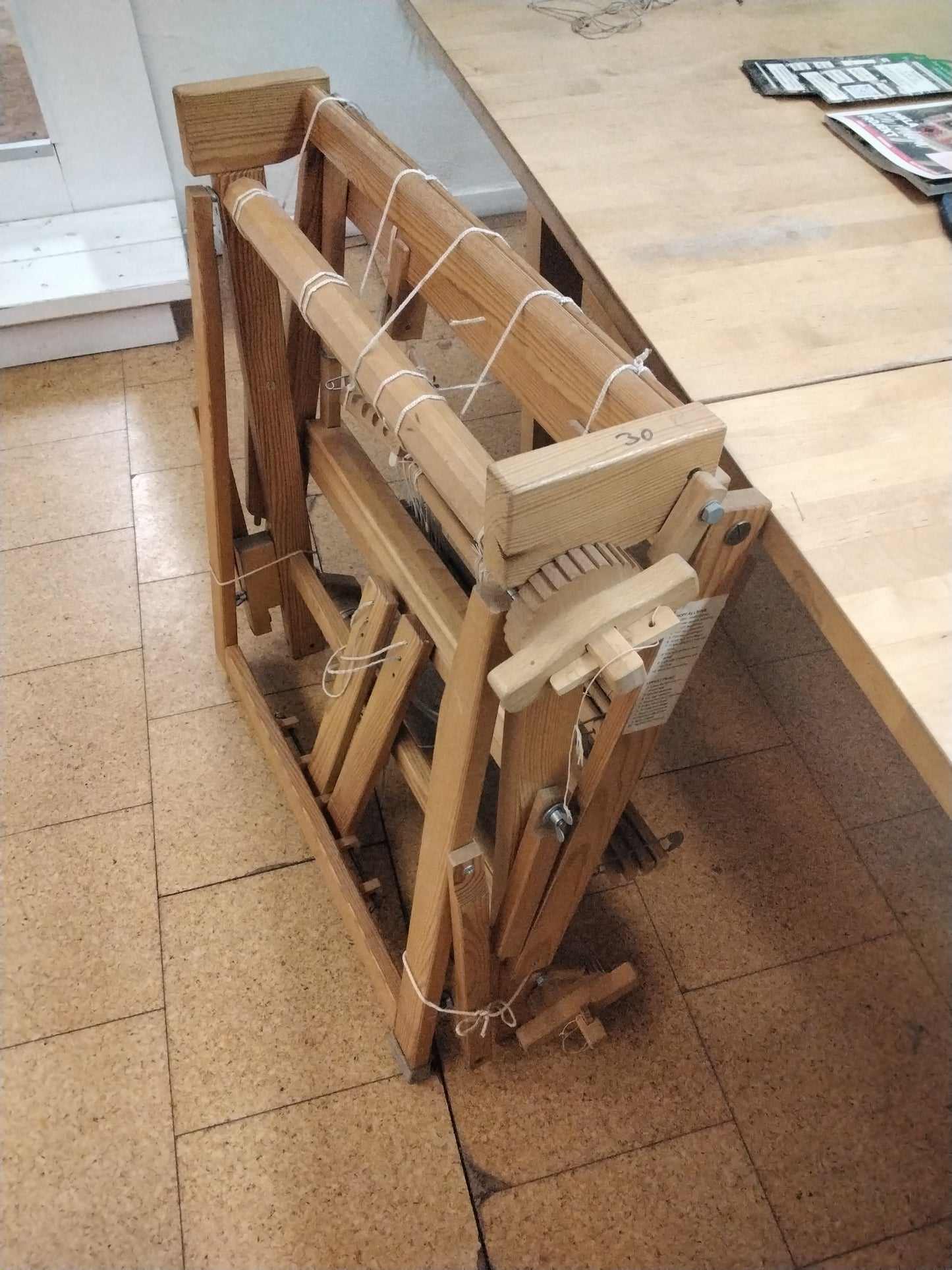 Ihopfälbar vävstol