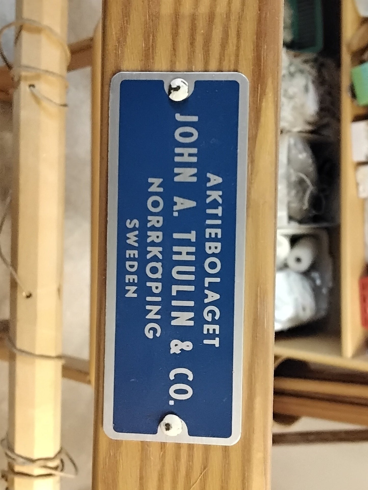 Ihopfälbar vävstol
